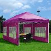 10X20ft EZ Pop Up Canopy Folding Gazebo/Vivid Viola