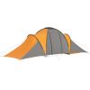 vidaXL Camping Tent 6 Persons Gray and Orange