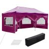 10X20ft EZ Pop Up Canopy Folding Gazebo/Vivid Viola