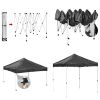 10X10ft EZ Pop Up Canopy Folding Gazebo/Black